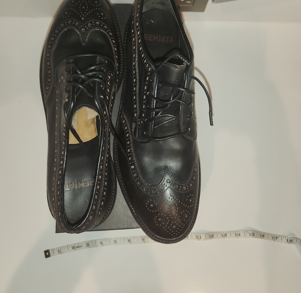 Premiata Black Leather Oxford Shoes